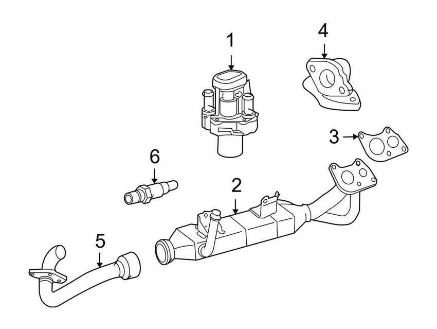 Mercedes EGR Tube 6421401308